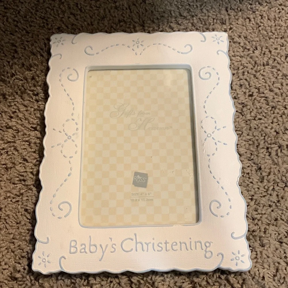 Baby’s Christening Picture Frame